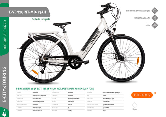 Bicicletta Elettrica E-VEN28INT-MD 28
