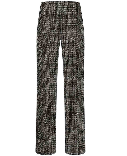 PANTALONE PALAZZO JACQUARD A QUADRI DEHA