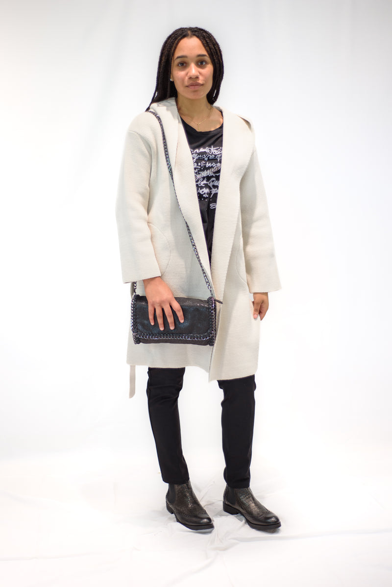 Carica immagine in Galleria Viewer, Cappottino Tricot con cappuccio

