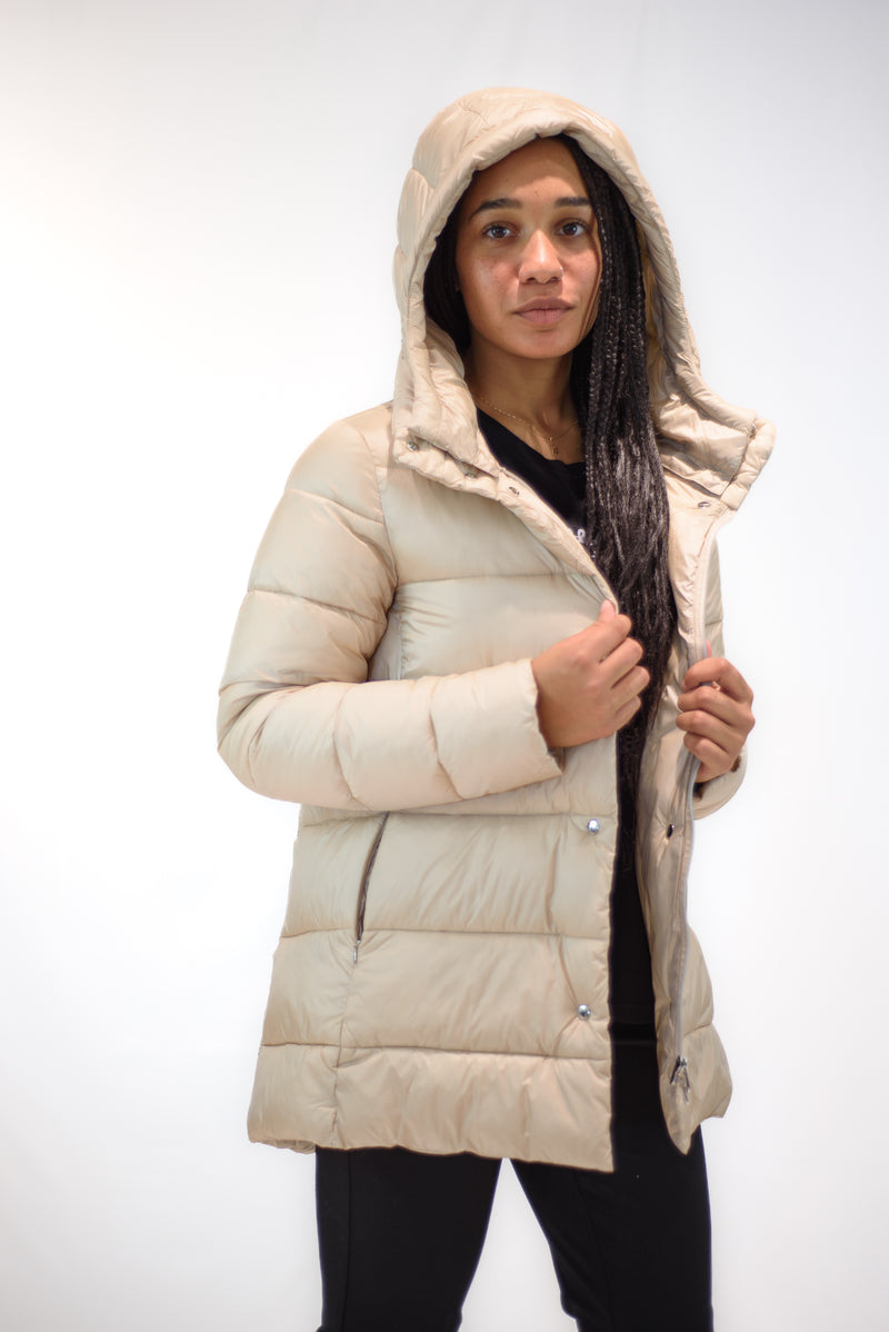 Carica immagine in Galleria Viewer, Giacca donna trapuntata con cappuccio
