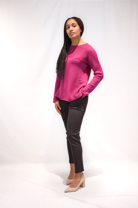 Maglia lana girocollo