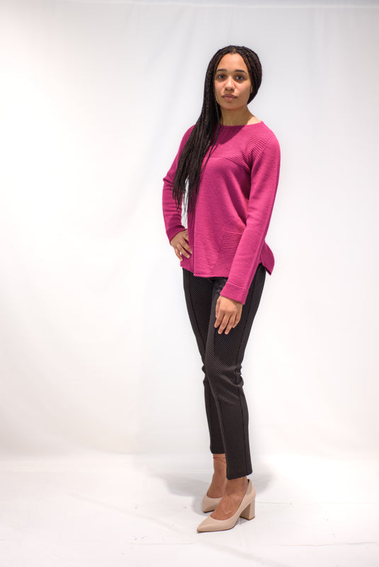 Maglia lana girocollo