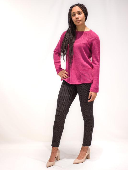 Maglia lana girocollo