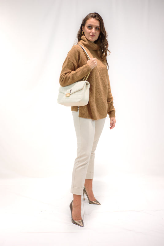 Maglia lana Mohair a rombi