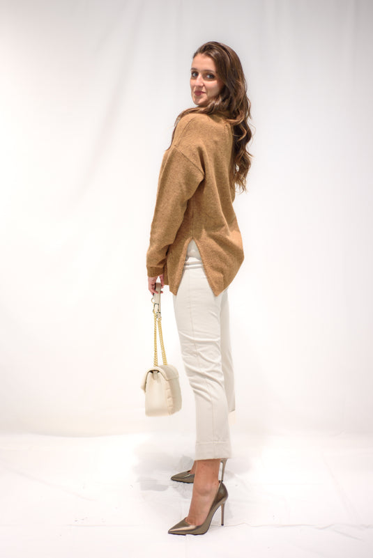 Maglia lana Mohair a rombi