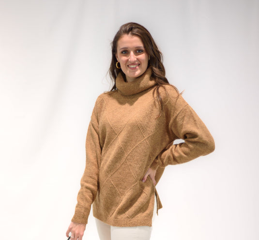 Maglia lana Mohair a rombi