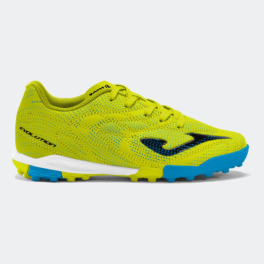 Scarpe calcio Evolution Jr 26 turf junior verde fluorescente