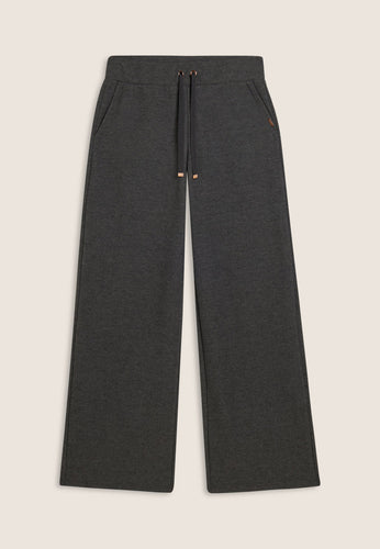 Pantaloni donna wide leg effetto tricot