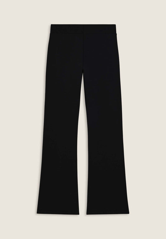 Pantaloni flare in felpa elasticizzata