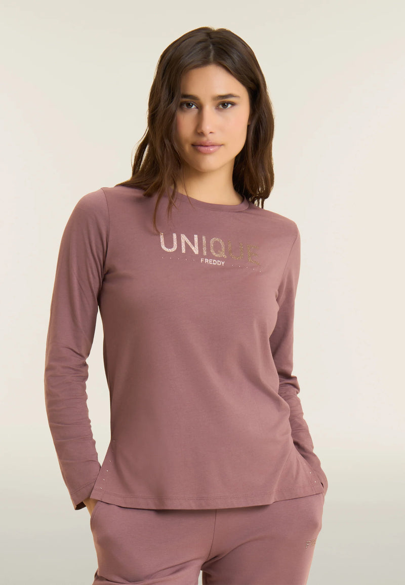 Carica immagine in Galleria Viewer, T-shirt Manica Lunga Unique da Donna
