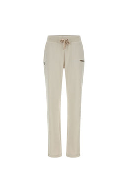 Pantaloni in felpa con dettagli bronzo e fondo dritto