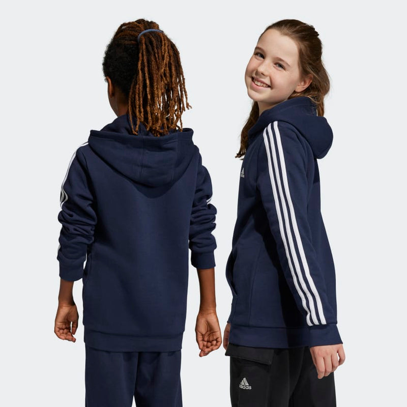 Carica immagine in Galleria Viewer, Felpa con cappuccio Essentials 3-Stripes Fleece Full-Zip
