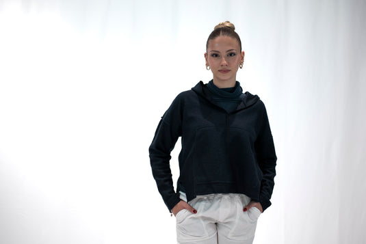 MAGLIA IN LANA COTTA LEGGERA BLU DEHA