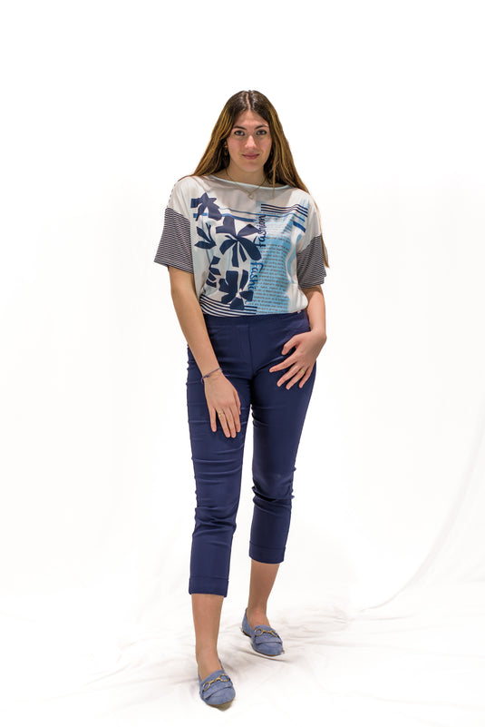 PANTALONE CON RISVOLTO BENGALINA