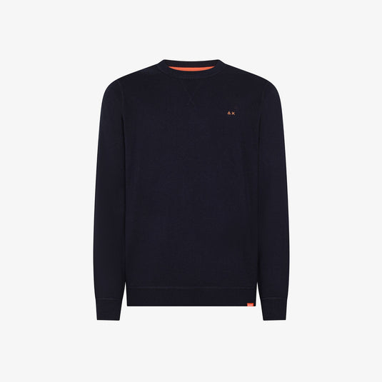 Maglia in lana e cotone con logo