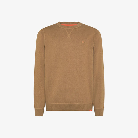Maglia in lana e cotone con logo