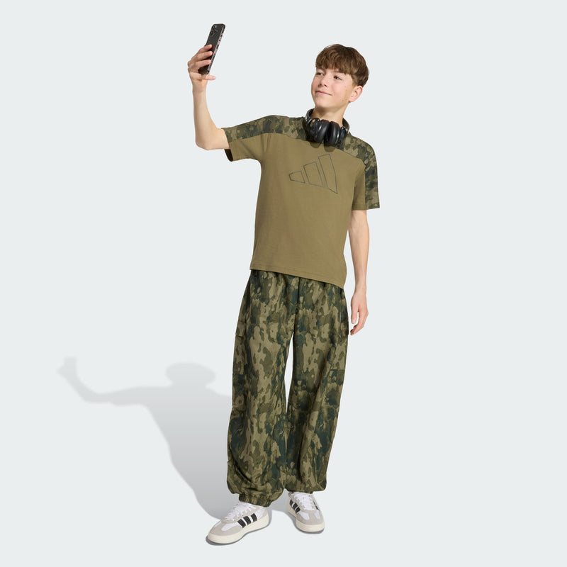 Carica immagine in Galleria Viewer, T-shirt in cotone mimetica Juniors
