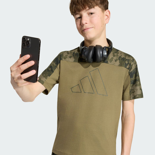 T-shirt in cotone mimetica Juniors