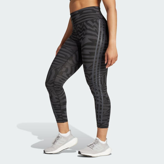 LEGGINGS OPTIME TRAINICONS JACQUARD 3-STRIPES