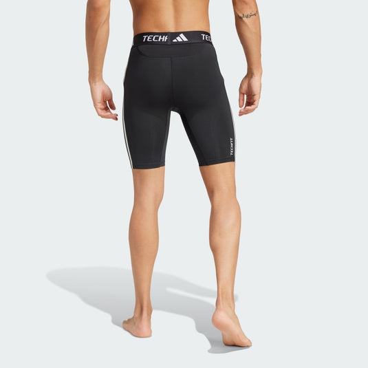 Leggings corti da allenamento TECHFIT Compression 3-Stripes