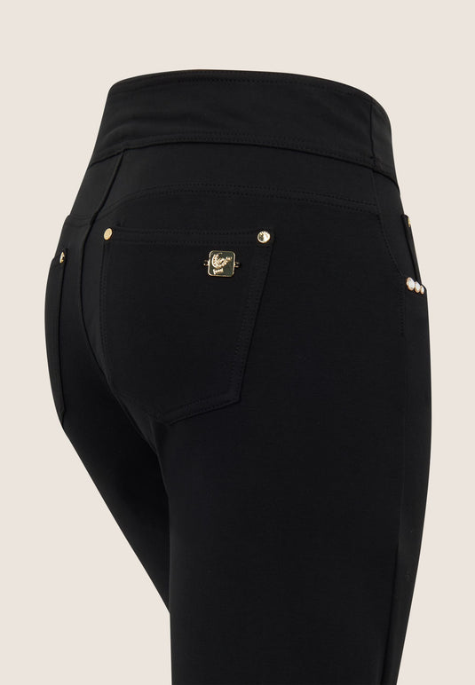 Pantaloni Wide Leg Vita Media in jersey organic