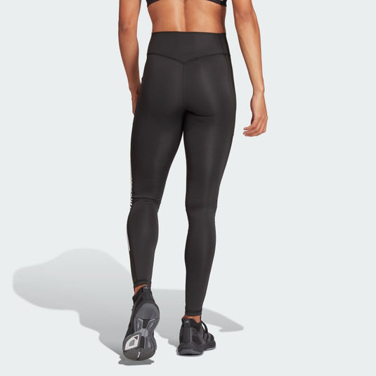 Leggings Optime a 3 strisce a lunghezza intera