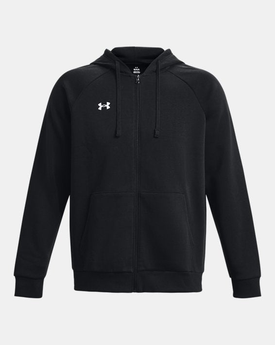 Carica immagine in Galleria Viewer, Felpa con cappuccio UA Rival Fleece Full-Zip da uomo
