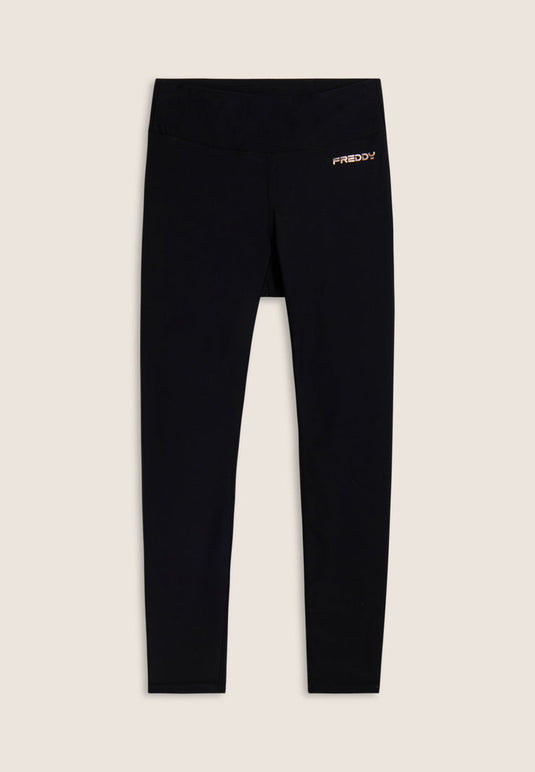Leggings sportivi skinny 7/8 a vita alta con tasca interna