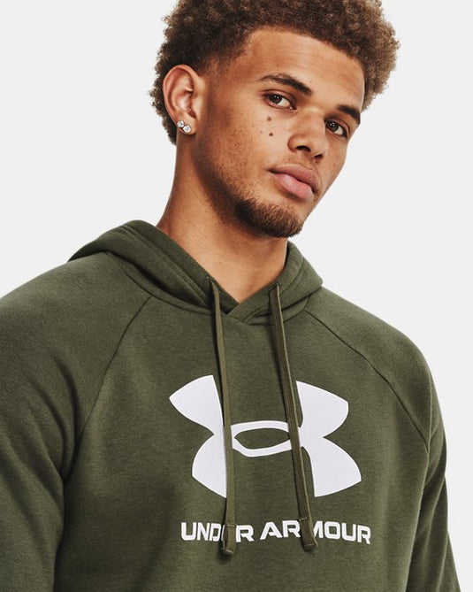 Felpa con cappuccio UA Rival Fleece Logo da uomo