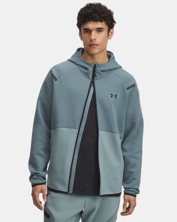 Carica immagine in Galleria Viewer, Felpa con cappuccio UA Unstoppable Fleece Full-Zip da uomo
