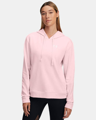 Felpa con cappuccio UA Rival Terry da donna