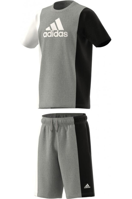 Set di pantaloncini con logo bianco, grigio e nero
