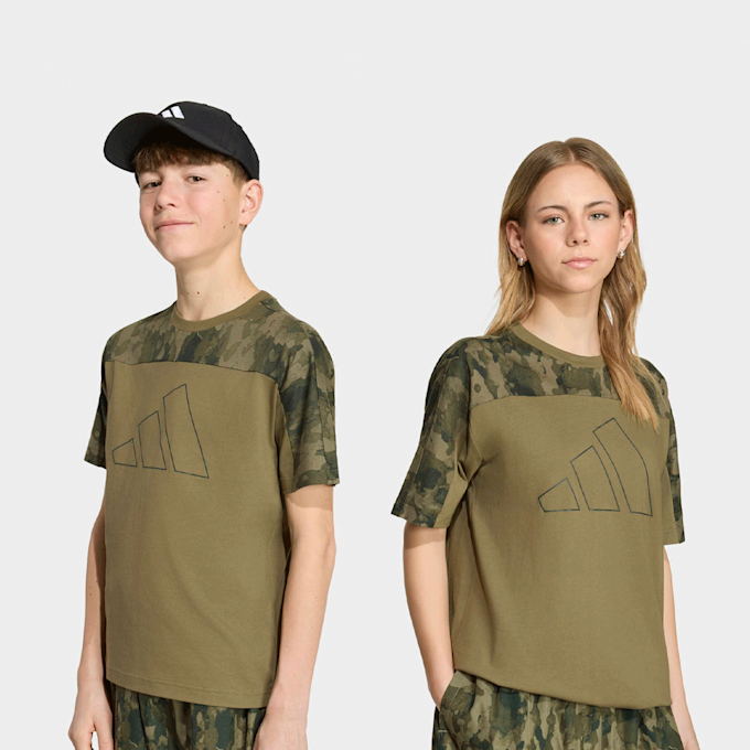 Carica immagine in Galleria Viewer, T-shirt in cotone mimetica Juniors

