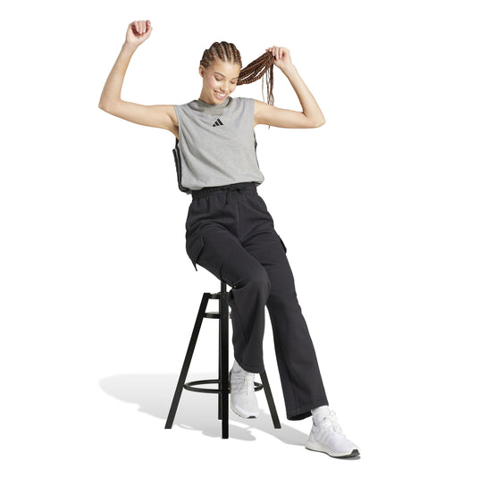 Pantaloni cargo in pile da donna adidas Essentials Linear