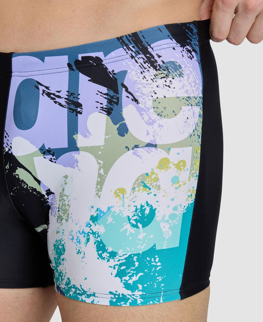 SHORT DA NUOTO UOMO STAMPA ARENA WAVES BREAKING