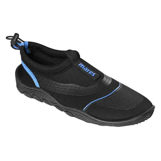 Scarpe da scoglio nere con bordo blu Mares Acquatic