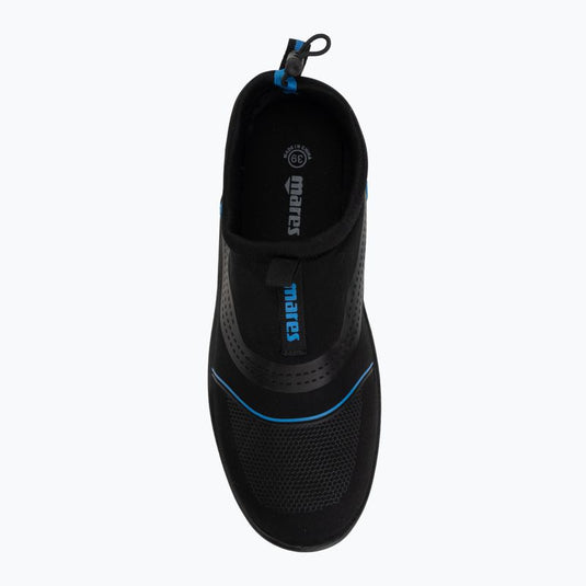 Scarpe da scoglio nere con bordo blu Mares Acquatic