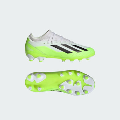 SCARPE ADIDAS CALCIO X CRAZYFAST .3 MG BIANCO NERO LIME -
