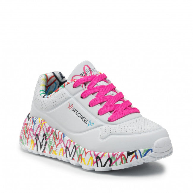 SKECHERS x JGoldcrown: Uno Lite - Lovely Luv bambina