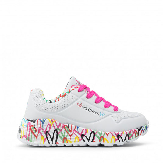 SKECHERS x JGoldcrown: Uno Lite - Lovely Luv bambina