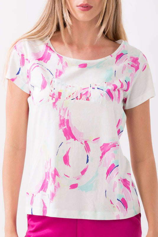 T-SHIRT DYNAMIC WORLD CON STAMPA ALL-OVER