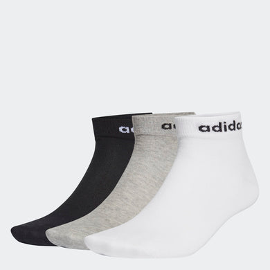 CALZE GE6179 NC ANKLE 3PP BLACK/WHITE/MGREYH