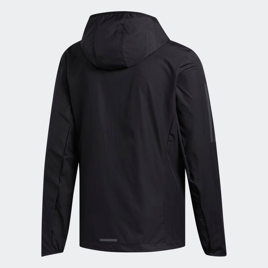 GIACCA A VENTO OWN THE RUN HOODED Black