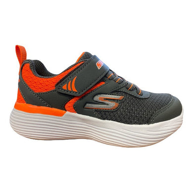 SKECHERS Go Run 400 V2 Darvix  charcoal-orange bambino