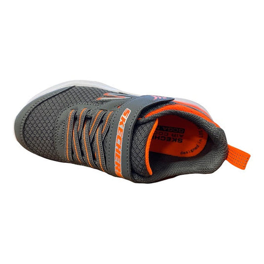 SKECHERS Go Run 400 V2 Darvix  charcoal-orange bambino