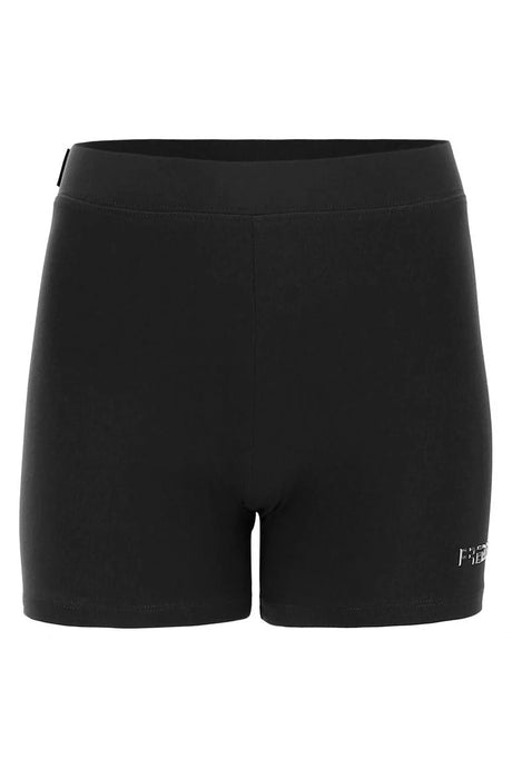 Shorts sportivi monocolore in jersey pesante elasticizzato