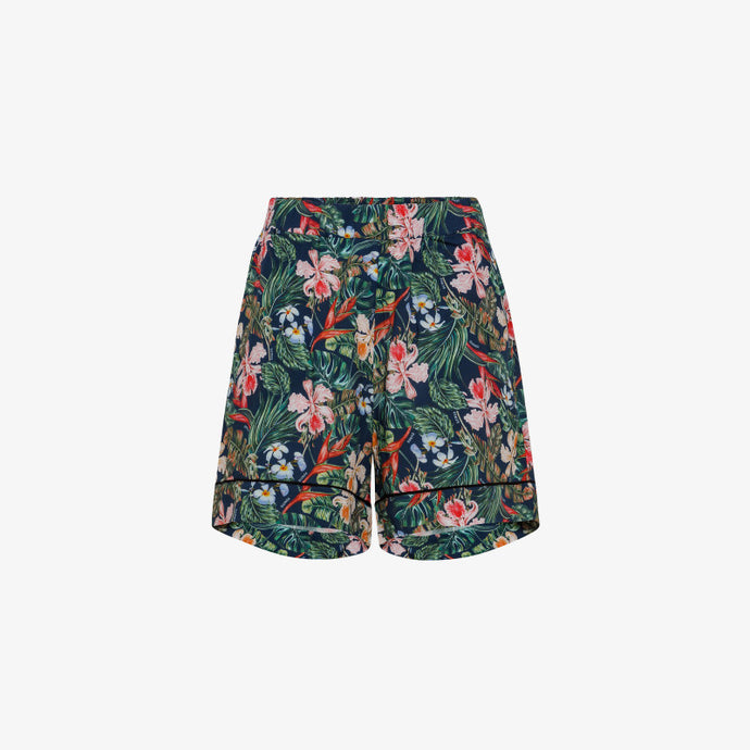 SHORT BEACH PRINT NAVY BLUE/FUXIA oppure BEIGE/ARANCIO FLUO