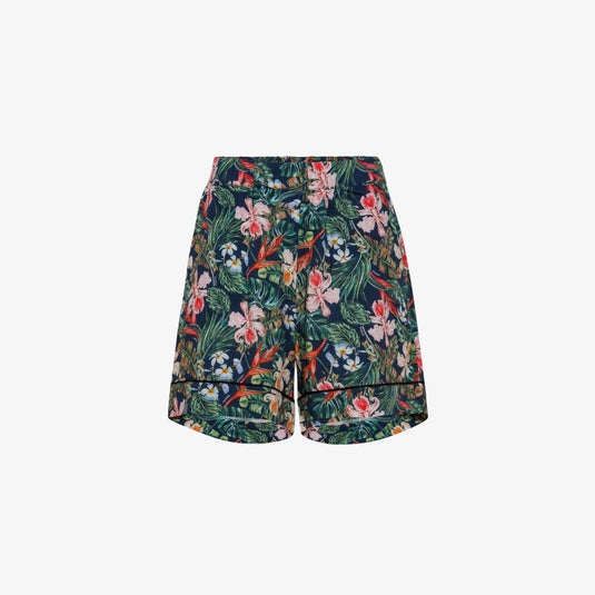 SHORT BEACH PRINT NAVY BLUE/FUXIA oppure BEIGE/ARANCIO FLUO