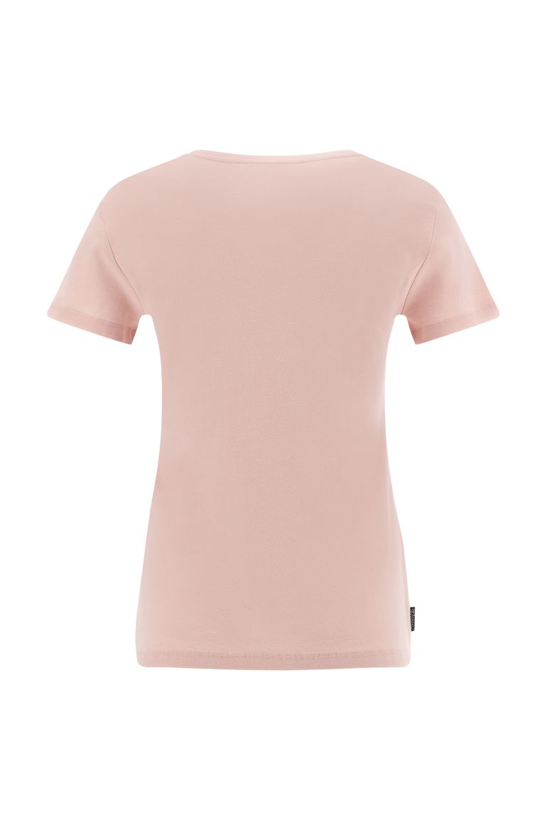Carica immagine in Galleria Viewer, T-shirt con grafica in strass cristallo e glitter rosa o bianco FRWCXT1
