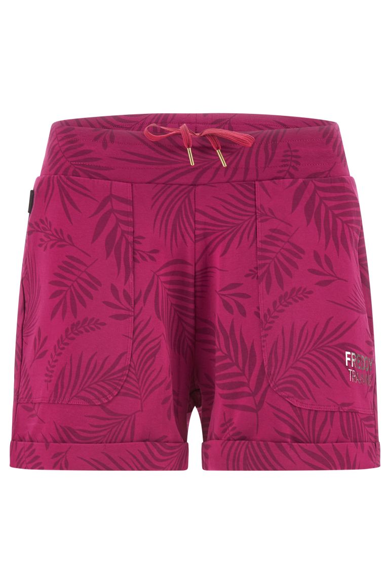 Carica immagine in Galleria Viewer, Shorts in jersey stampa foliage tropicale
